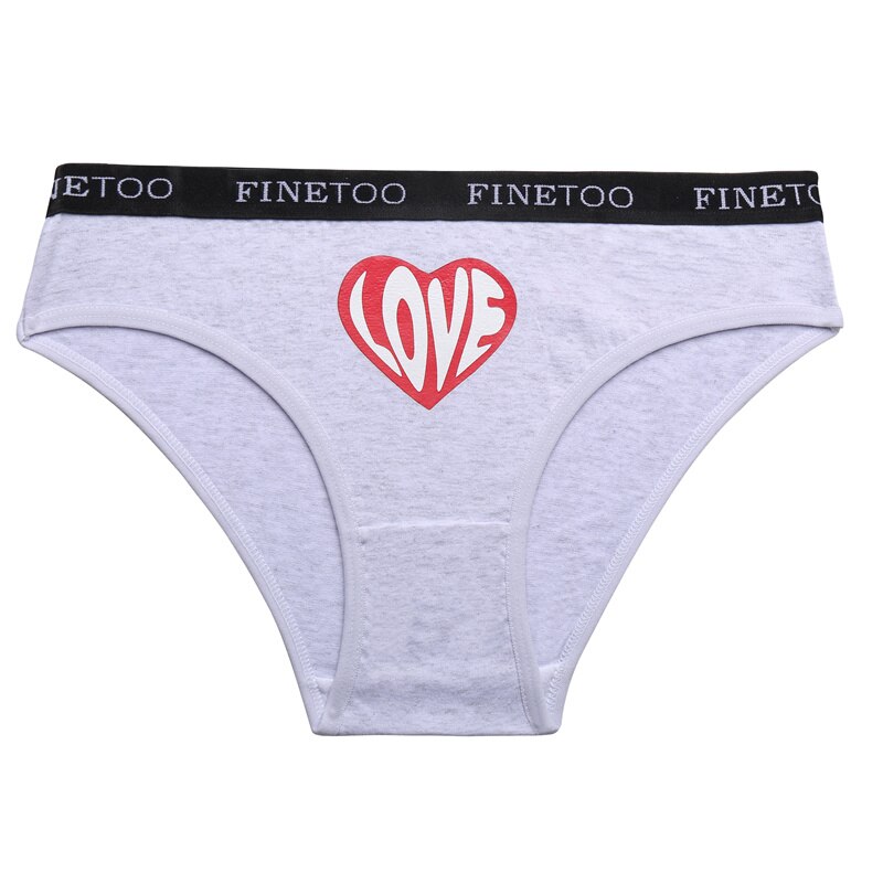 Quần lót CUTEBYTE vải cotton in họa tiết trái tim quyến rũ dành cho nữ