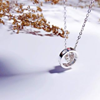 Dây chuyền liền mặt Cartier chất liệu bạc ta cực đẹp