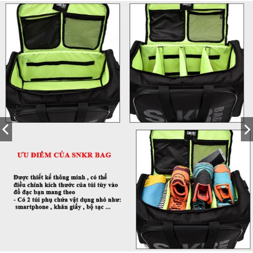 Túi Bag Đựng Giày Đá Bóng Du Lịch Phượt Sneaker SNKR