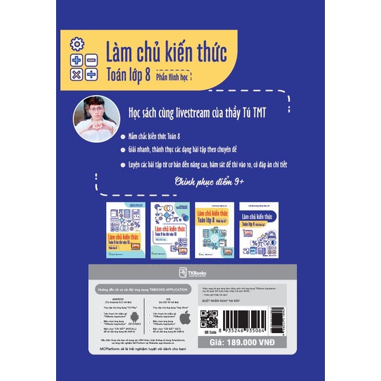 Sách - Làm chủ kiến thức Toán lớp 8 – Phần Hình học