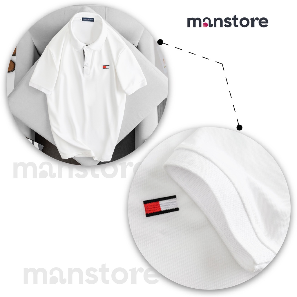 Áo thun POLO nam cổ bẻ BASIC  vải cá sấu Cotton kháng khuẩn, chống nhăn, thoáng mát - MANSTORE