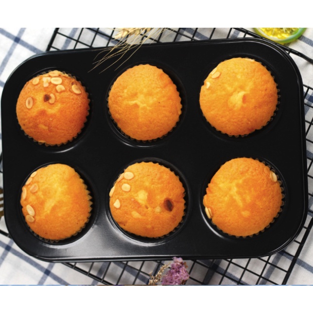 Set 6 Khuôn Tròn Nhôm Bánh Mỳ/ Khuôn Nhôm Đúc Không Dính Làm Bánh B107