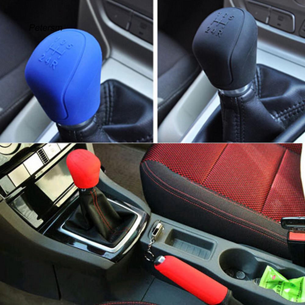 Bộ vỏ bọc cần gạt sang số xe hơi và phanh tay bằng silicon nhiều màu sắc tùy chọn