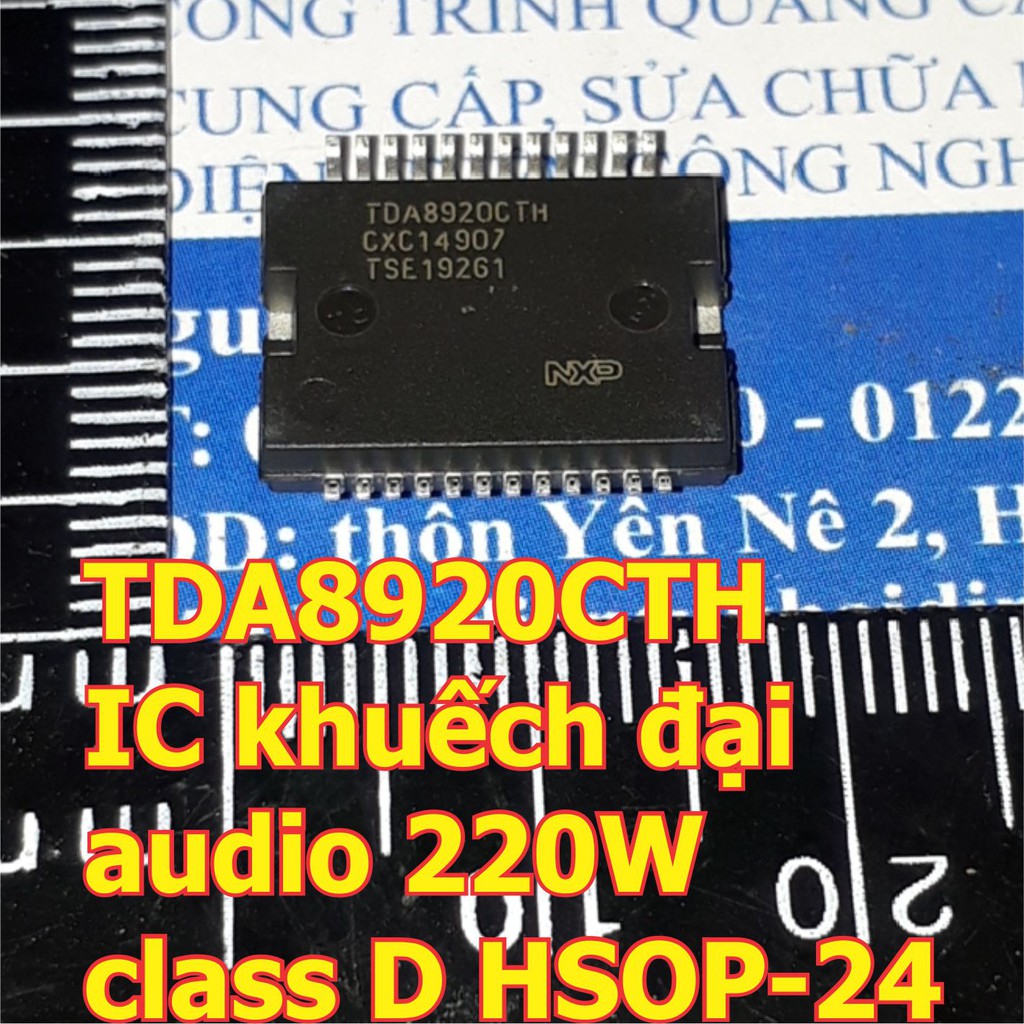 TDA8920CTH 8920 IC khuếch đại audio 220W class D HSOP-24 kde6345