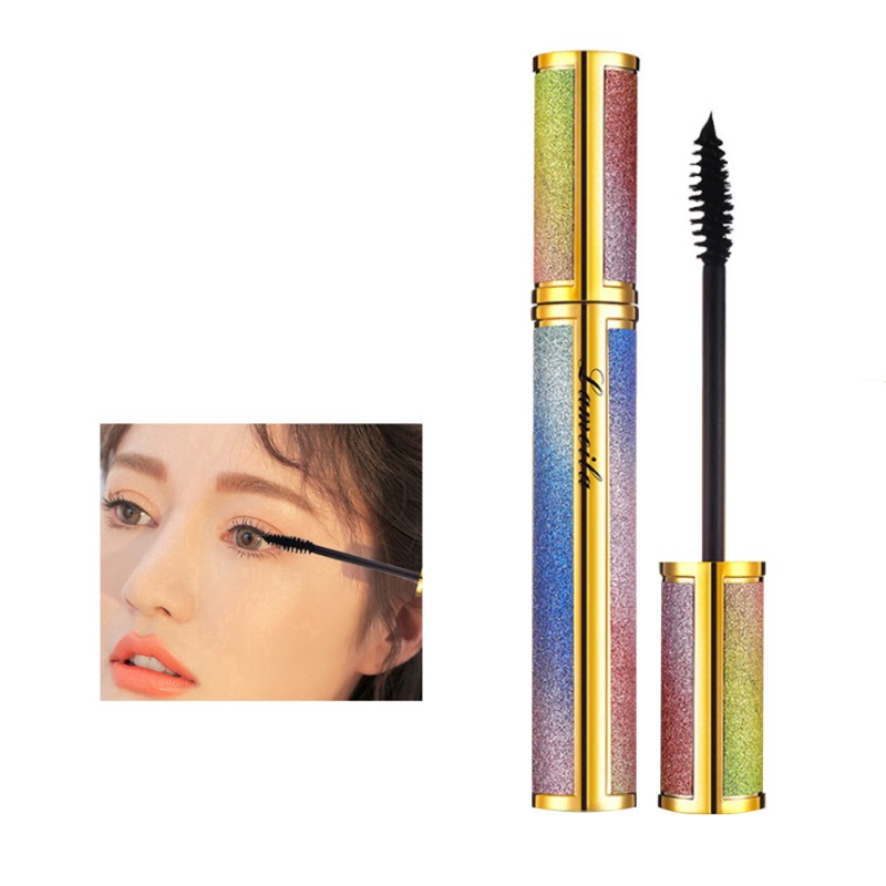 Mascara Lameila Chống Thấm Nước Chuốt Dày Và Cong Mi Thiết Kế Vỏ Lấp Lánh