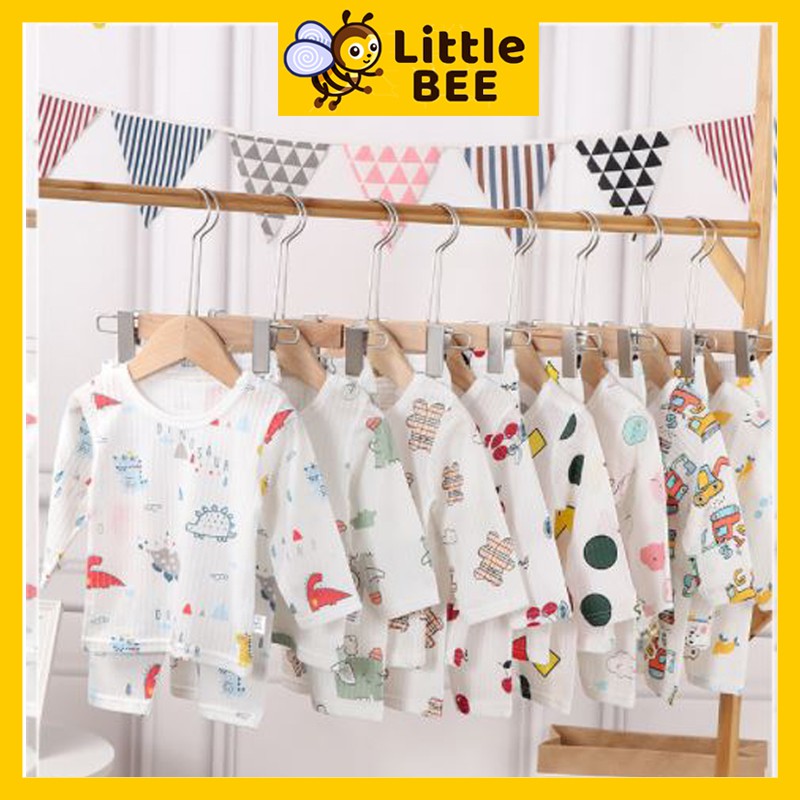 Quần áo trẻ em cotton, bộ cotton cho bé, chất liệu mỏng rất mát, chống muỗi, nằm điều hòa, mặc ở nhà đều thích hợp.