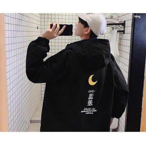 ÁO KHOÁC DÙ CHỐNG NẮNG IN TRĂNG KHUYẾT