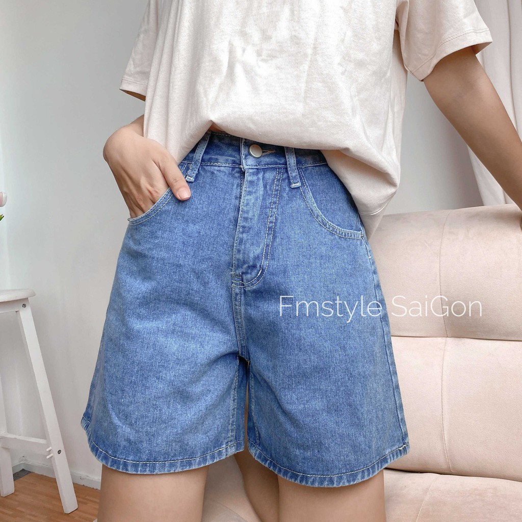 Quần ngố jean trơn lai thường D105 nữ ulzzang Fmstyle Saigon 21LJU04AS1901 | BigBuy360 - bigbuy360.vn
