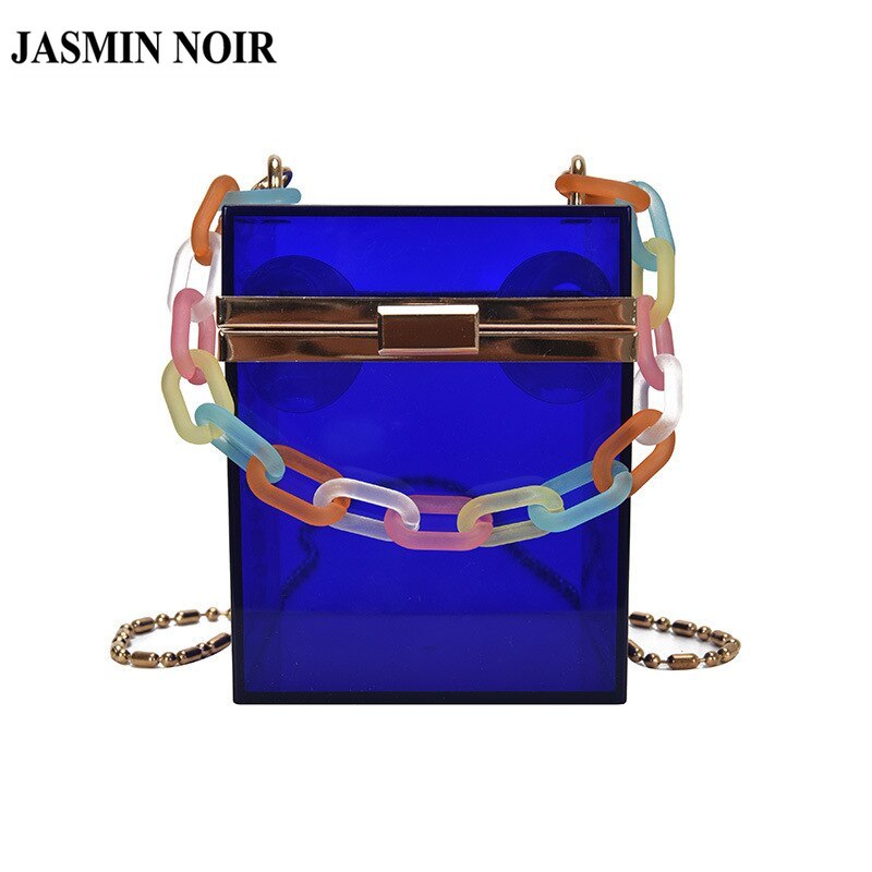 Túi xách JASMIN NOIR mini bằng chất liệu PVC thời trang Hàn Quốc cho nữ