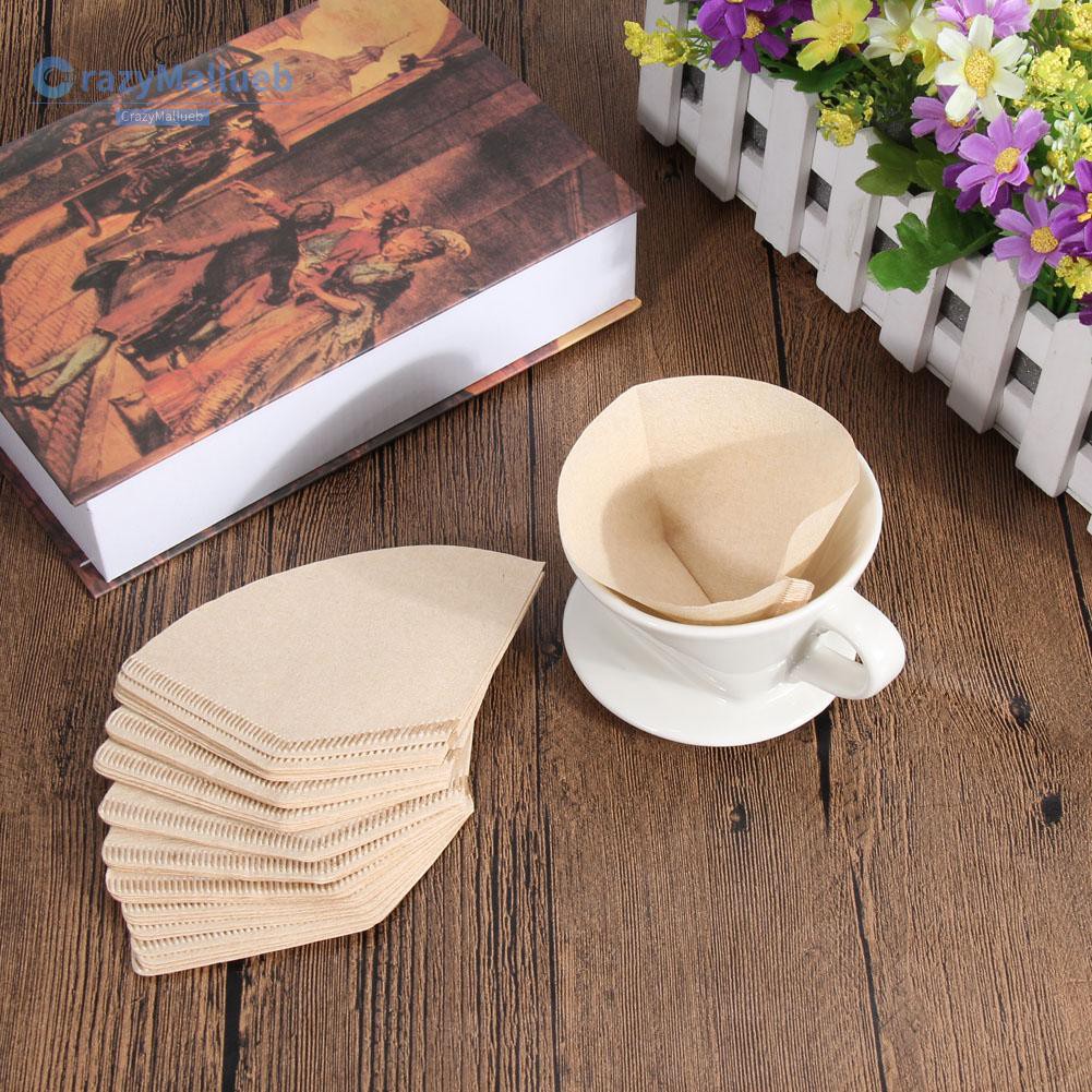 Crazymallueb❤Coffee Paper Filter for 101 Coffee Hand-poured Coffee Filter Drip Cup 40pcs❤Kitchen