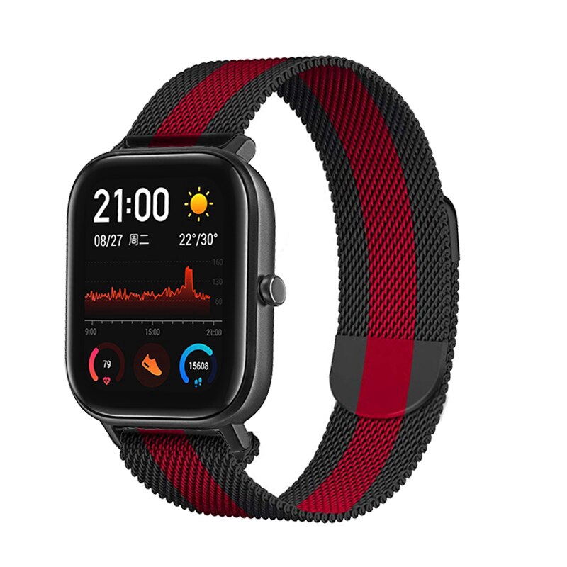 Dây đeo inox milanese cho đồng hồ thông minh for Xiaomi Huami Amazfit GTS / GTS 3 2 2e 2mini