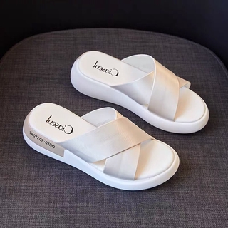 35-40 Dép Nữ Mặc Ngoài Mùa Hè Thời Trang Mới Hoang Dã Đáy Dày Dép Đi Biển Nữ