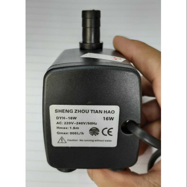 Máy bơm mini 16w dùng quạt phun sương, bể cá