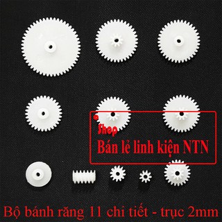 Bộ bánh răng 11 chi tiết nhựa