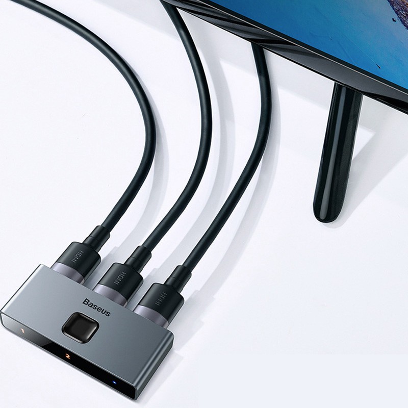 BASEUS Bộ Chia 3 Cổng Hdmi 4k 30hz Hdmi Hd 1 Trong 2 Cho Ps4 Tv Box | BigBuy360 - bigbuy360.vn