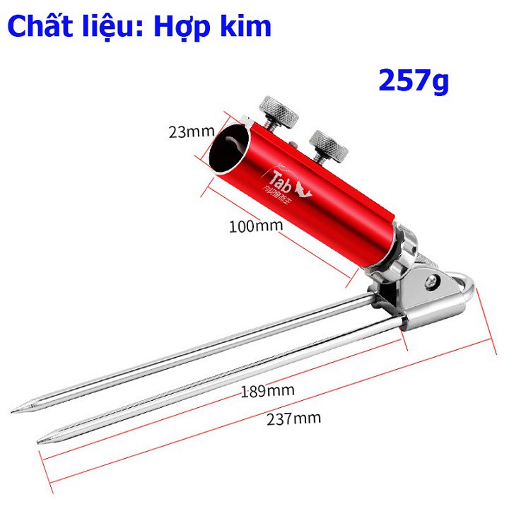 Chân Cắm Đất Gác Cần Câu Đài Chống Cần Câu Đài Cao Cấp DCC2 đồ câu FISHING_HD