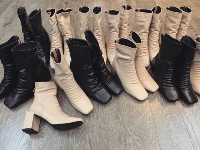 BOOTS NHĂN MŨI VUÔNG CAO CỔ KHOÁ KÉO LÓT LÔNG  [FULL BOX ] | BigBuy360 - bigbuy360.vn