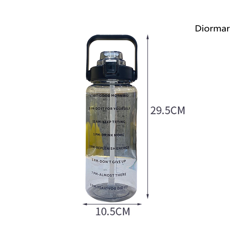 Dr-Js Bình Nước Thể Thao Dung Tích Lớn 2000ml Không Bpa