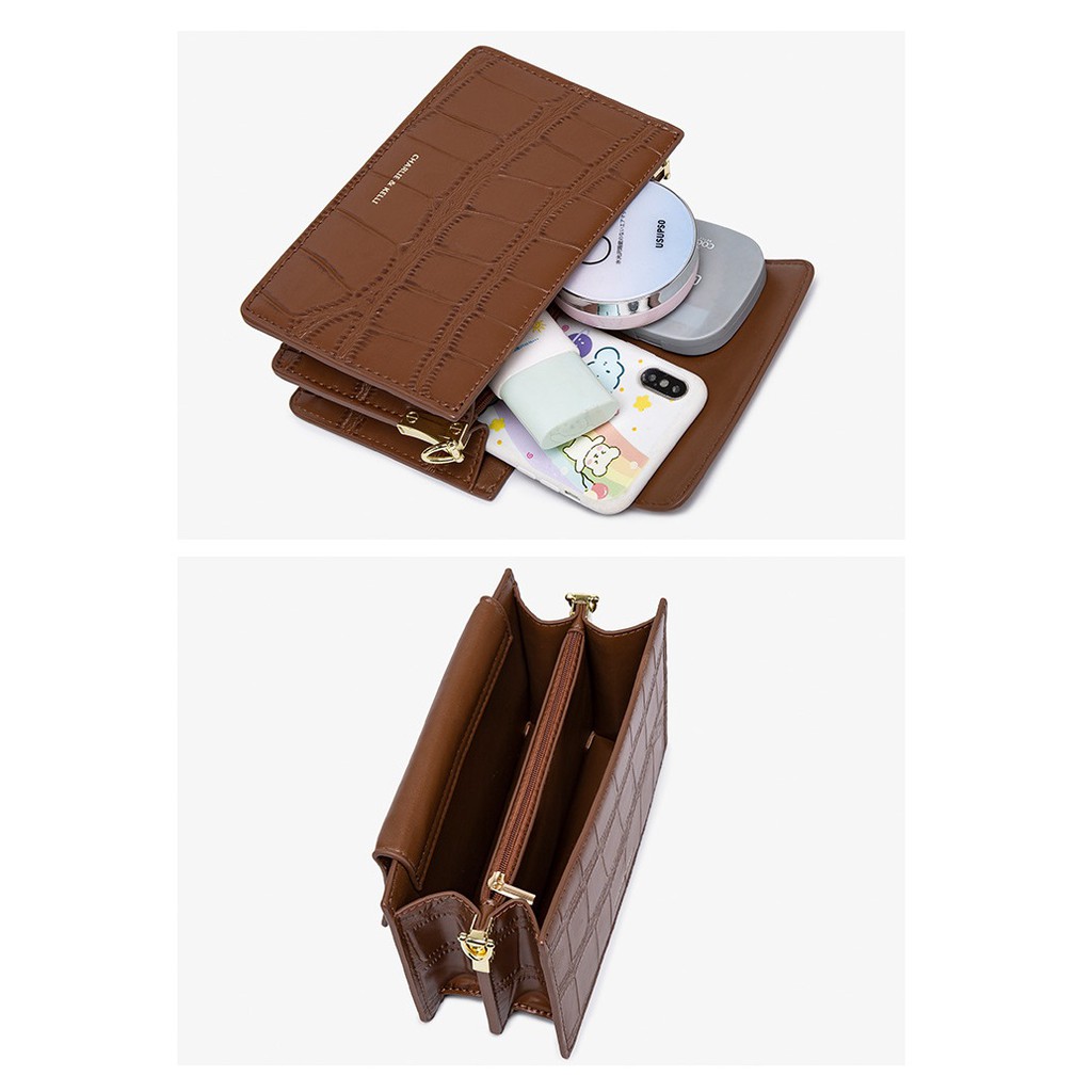 Túi xách nữ đeo chéo vân cá sấu da mềm thời thượng TX07 túi xách đeo vai | BigBuy360 - bigbuy360.vn