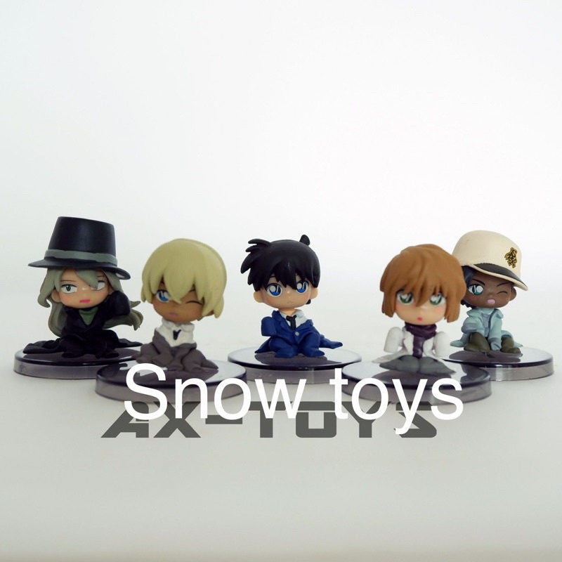 Mô hình Conan - Bán lẻ 5 mô hình nhân vật Conan teo nhỏ Conan Shinichi Haibara Ai Gin Amuro Hattori Heiji