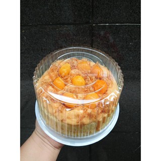 BỘ 100 HỘP NHỰA ĐỰNG BÁNH H25 NẮP CAO KÍCH THƯỚC 18.5 cm x 18.5 cm x cao 9 cm