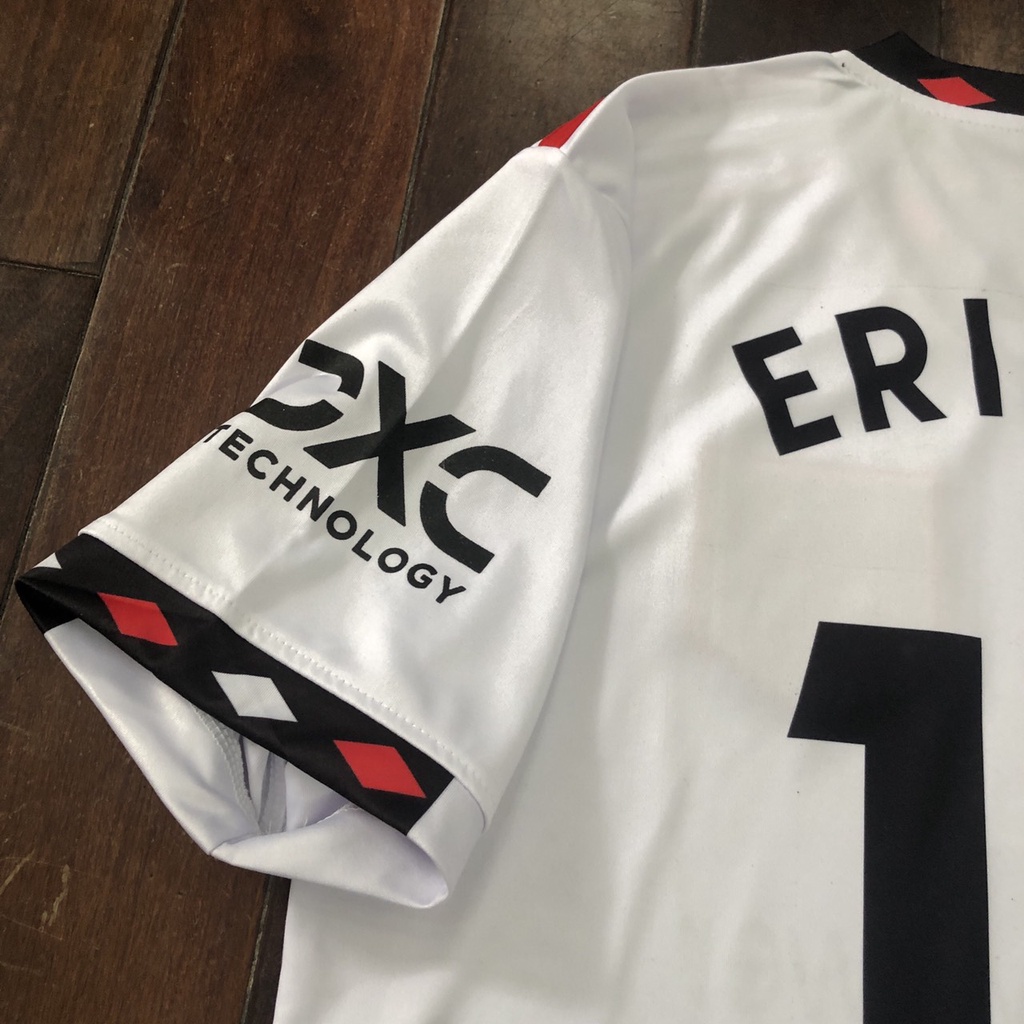 Bộ quần áo MU trắng sân khách in tên cầu thủ ERIKSEN 14