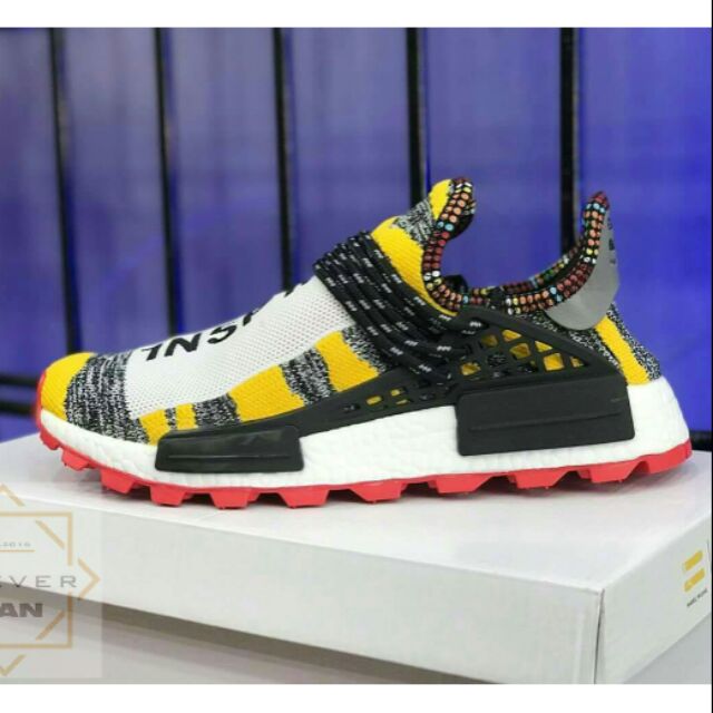 (HOT SALE) Giày thể thao NMD HUMAN RACE 3MPOWB vàng nâu đế đỏ GIẢM GIÁ TẾT 2021