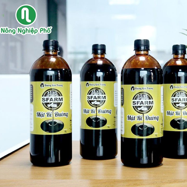 Mật Rỉ Đường Molasses SFARM Cao Cấp Hỗ Trợ Cải Tạo Đất, Chất Xúc Tác Ủ Phân 1 Lít