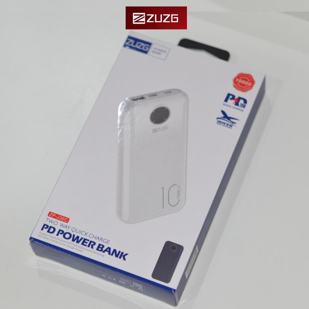 Sạc dự phòng siêu nhanh 20w cho iphone - chính hãng ZUZG J36c