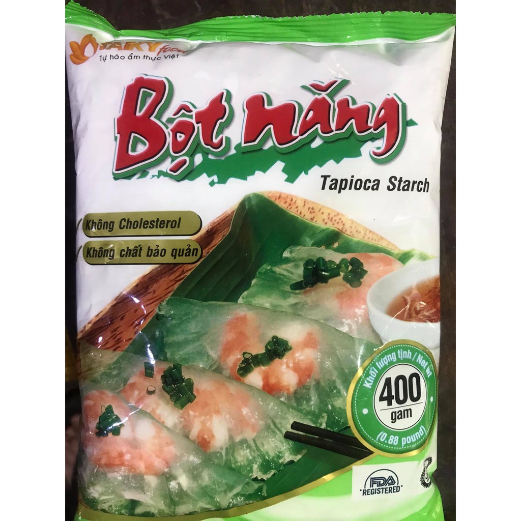 Bột năng Tài Ký gói 400g, bột làm bánh bột lọc, tạo độ sánh cho các món xào, soup