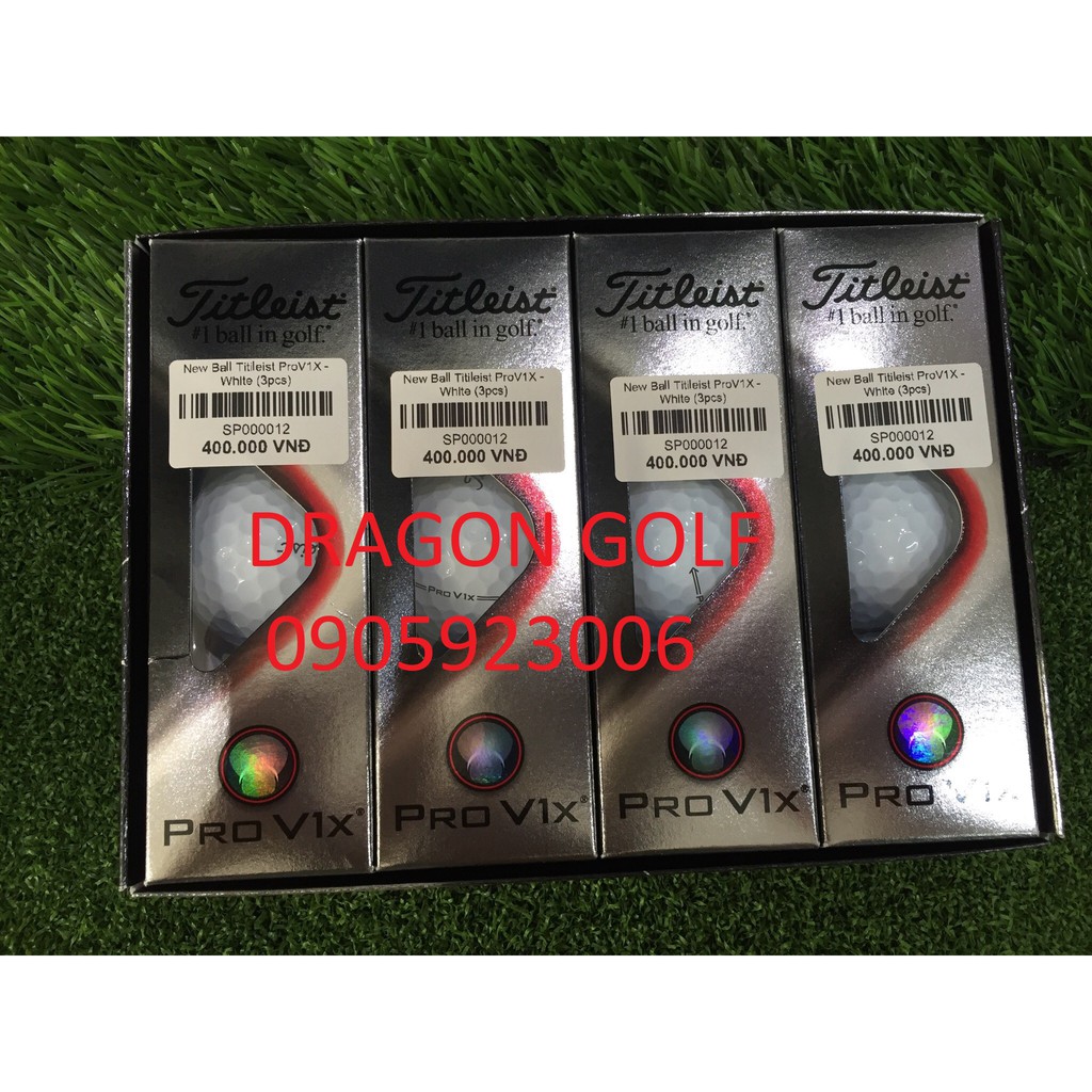 Bóng gôn (golf balls) *Hộp nhỏ 3 quả* Titleist Pro V1 &Pro V1X 2021 white  [chính hãng]