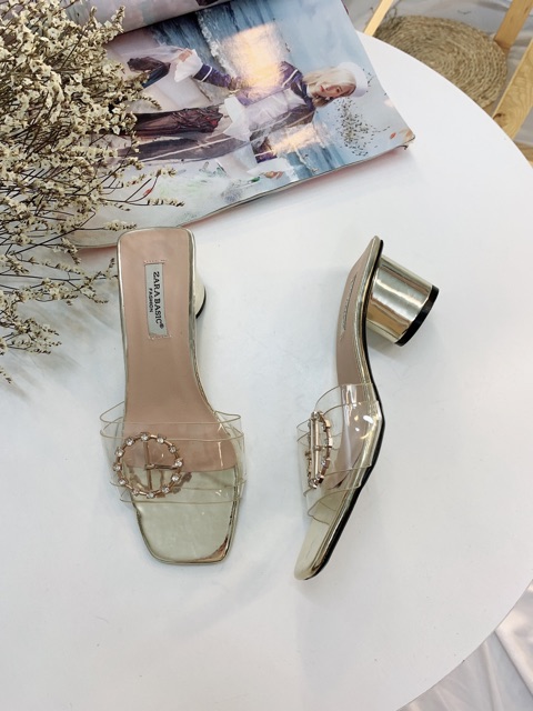 Guốc mika gót tròn 5cm