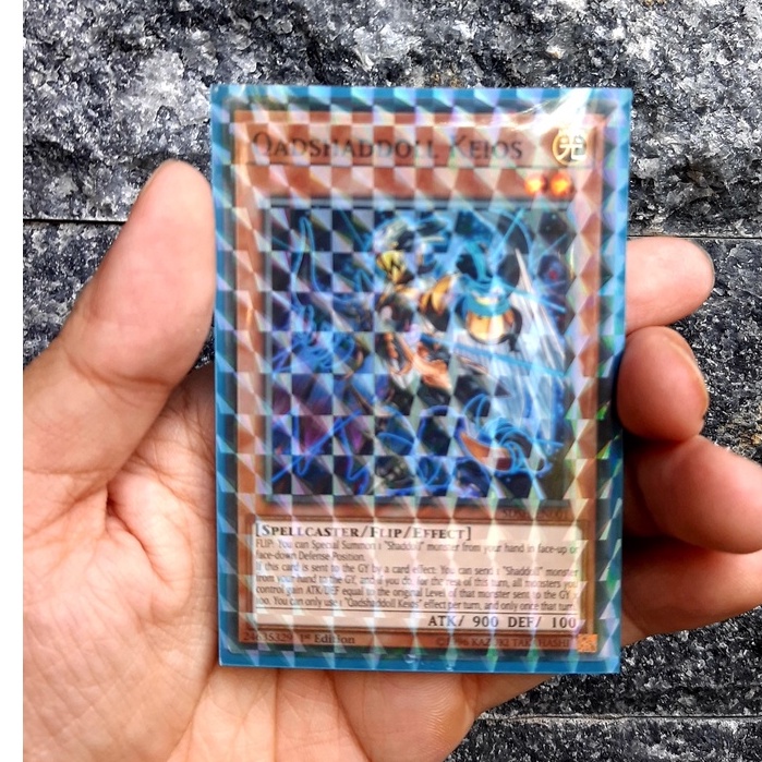 1 cái bọc bài lẻ foil lấp lánh 02 size 62 x 89 mm - dùng cho thẻ bài yugioh