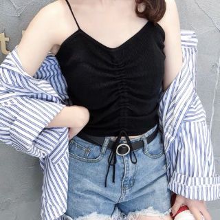 Áo 2 dây có mút ngực dây rút