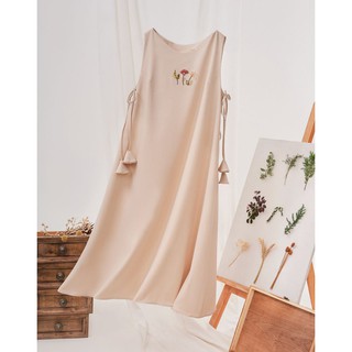 Đầm thêu cột dây_T.DCD_D6  hangkao closet