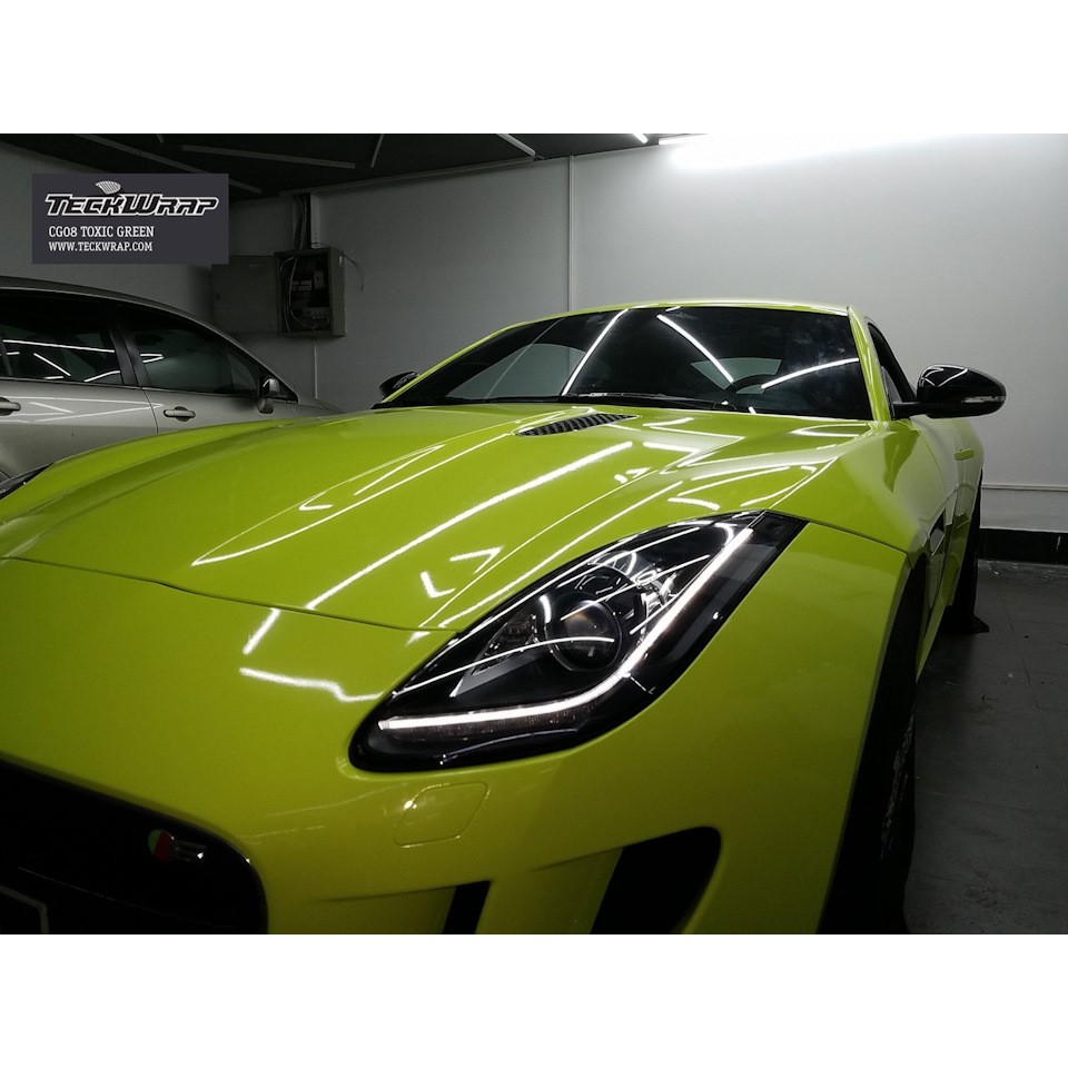 Decal xanh nón chuối cao câp TECKWRAP CG08 TOXIC GREEN chuyển dụng dán xe oto xe máy