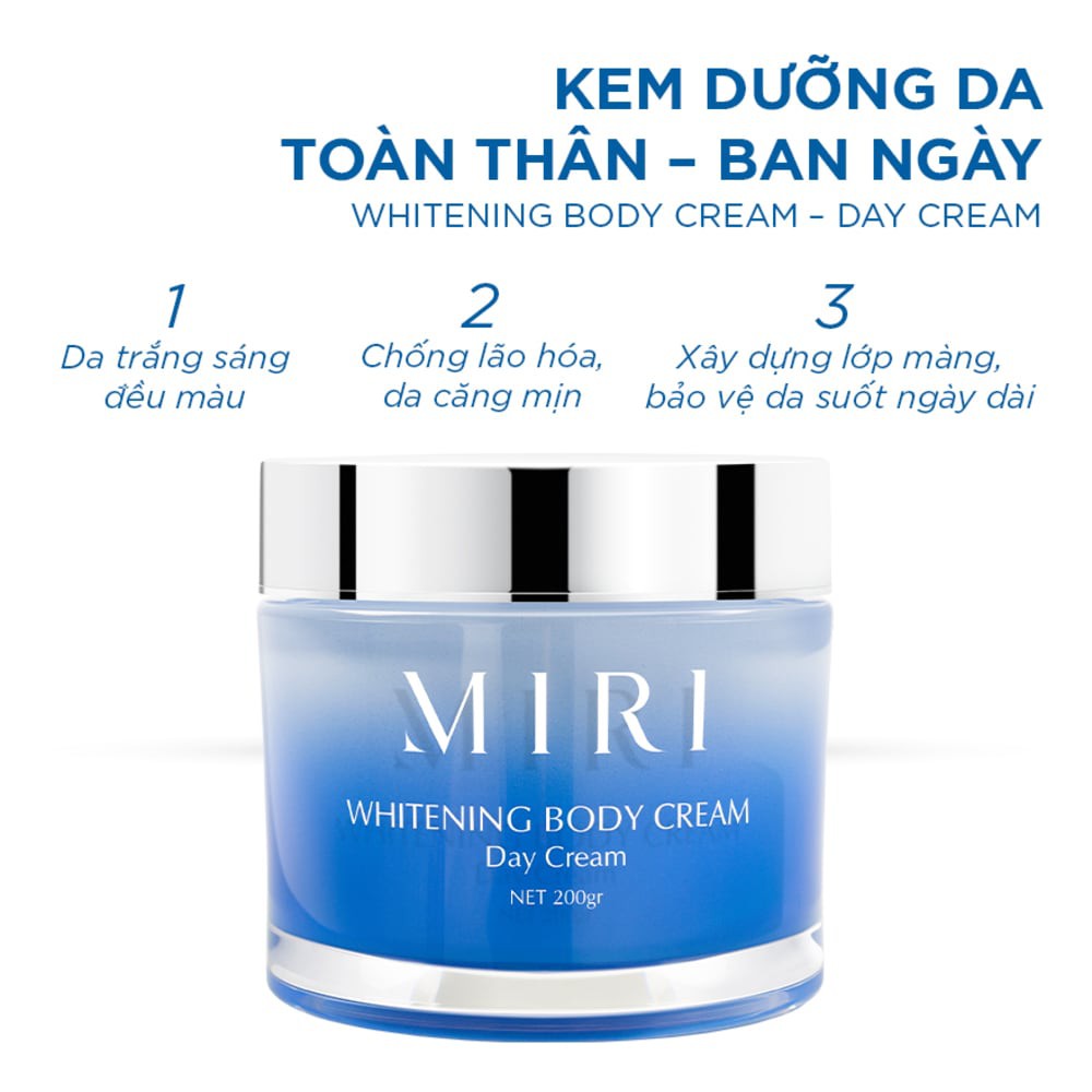 Kem Dưỡng Da Toàn Thân Ban Ngày Miri Whitening Body Day Cream 200g