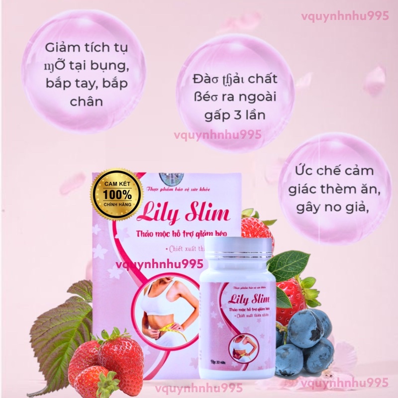 Giảm cân Lily Slim (10-20 Viên) - Giảm Cân Nhanh ❤️Giảm cân an toàn ❤️ Thảo mộc không phải thuốc giảm cân