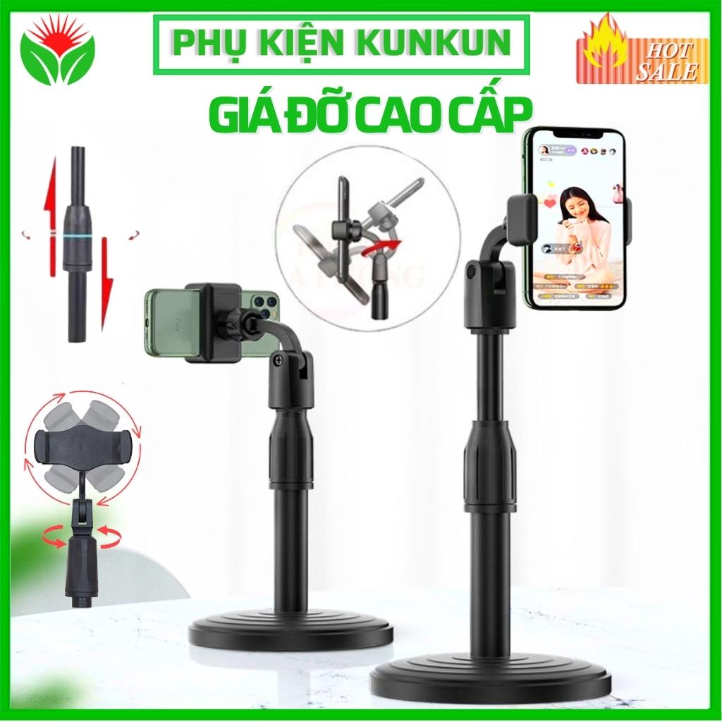 Giá Đỡ Điện Thoại livestream để Treo Kẹp Quay Phim Ghi Hình xem video Ổn Định Xoay 360 Độ - Chiều Cao 38mm