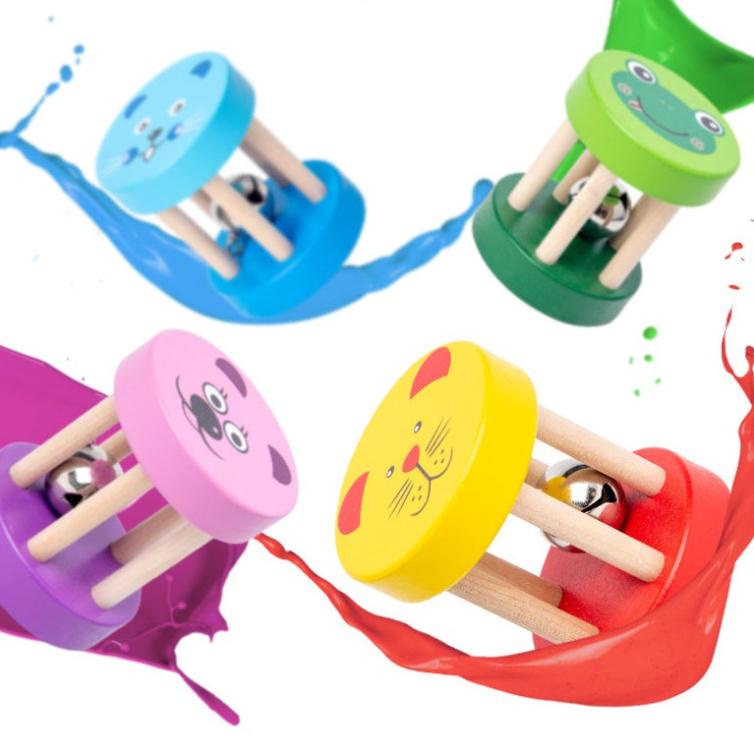 ĐỒ CHƠI GỖ XÚC XẮC HÌNH CON VẬT GIÚP BÉ CẢM THỤ ÂM THANH - Đồ chơi trí tuệ CAT TOYS