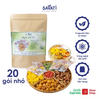 Ngọc nữ trà SAVATI Cúc vàng, long nhãn, Hoa hồng Đà Lạt, Kỳ tử, Táo đỏ