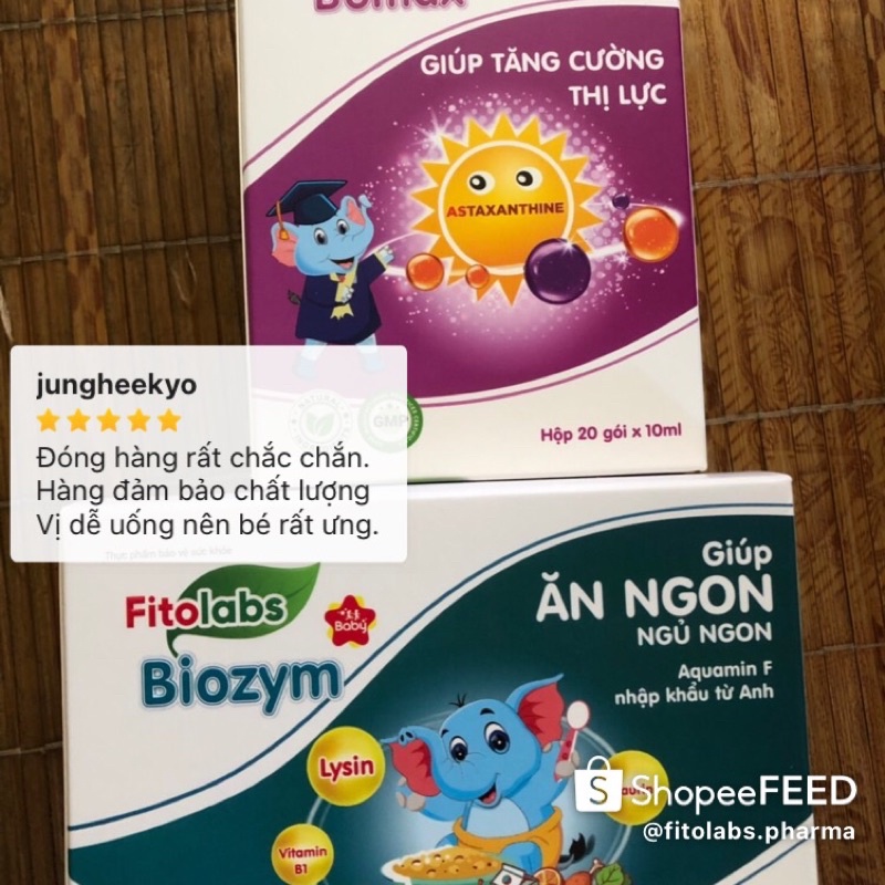 Bổ Mắt Cho Bé Fitolabs Bomax Bổ Sung Dưỡng Chất Giúp Hạn Chế Khô Và Mỏi Mắt, Tăng Cường Thị Lực Hộp 20 Gói FITO3