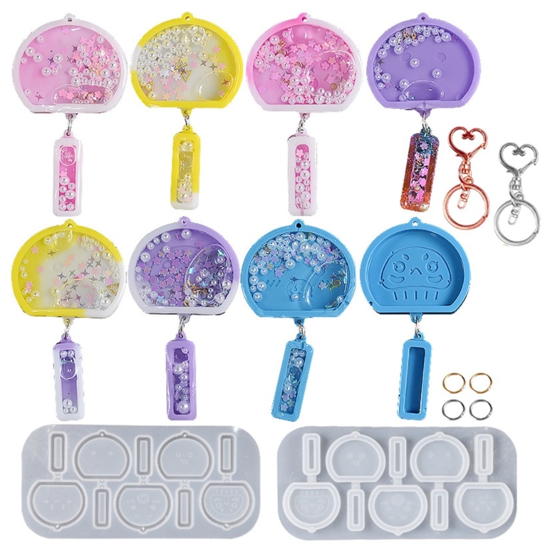 Sa Khuôn Làm Móc Khóa Lắc Lư Bằng Nhựa Resin DIY