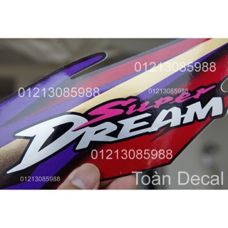 Tem Super Dream hàng cao cấp năm lớp giả zin