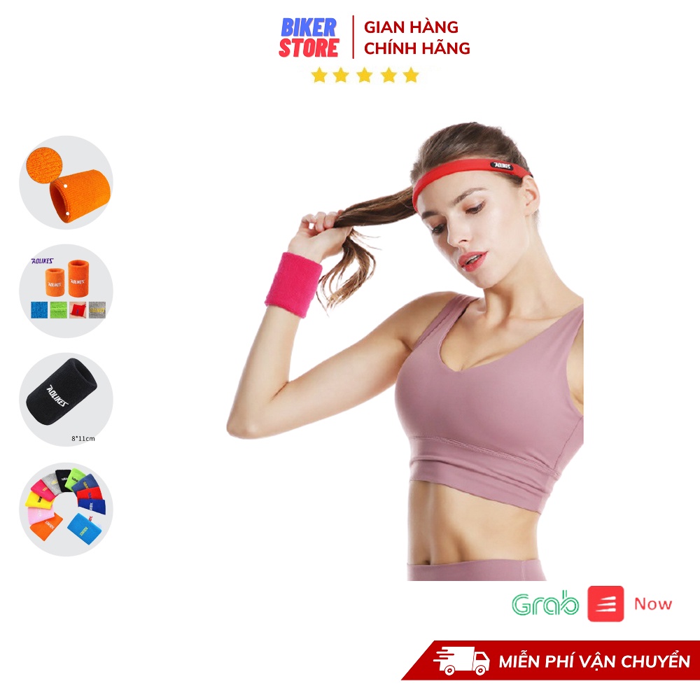 Băng Bọc Cổ Tay Chất Liệu Co Giãn Aolikes Chơi Thể Thao, Cầu Lông (1 Chiếc)