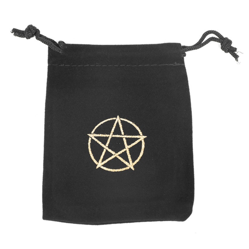 Túi Dây Rút Mini Đựng Thẻ Bài Tarot Oracle Bằng Vải Nhung QJ