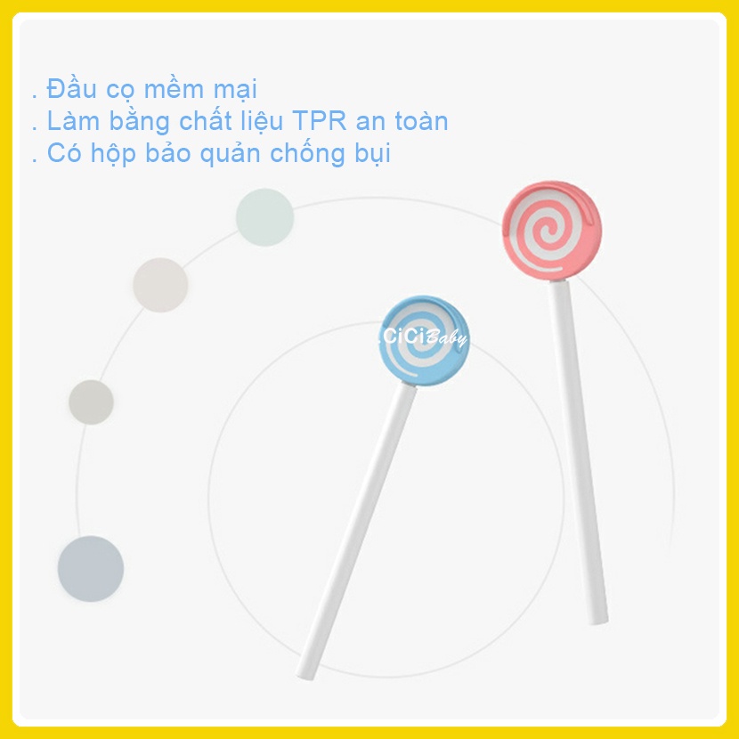 Rơ lưỡi cho bé hình kẹo Lollipop