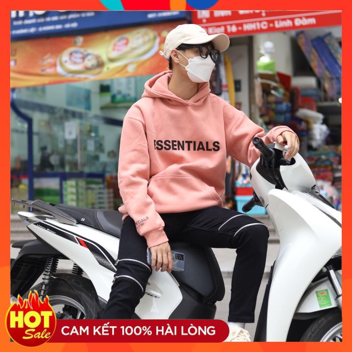 Áo hoodie, hoodie, áo essentials form rộng, chất nỉ bông dày, co giãn 4 chiều_AODREW | BigBuy360 - bigbuy360.vn