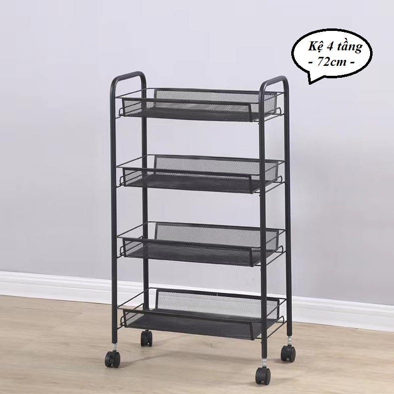 {SALEE} Xe Đẩy Đồ Đa Năng 3 Tầng, Kệ Spa, Bỉm Sữa
