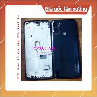 Vỏ oppo a32 màu đen có khay sim